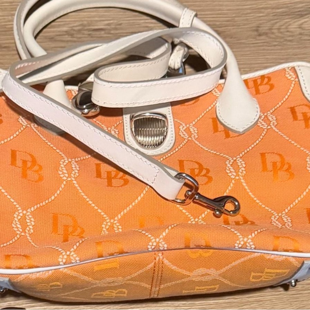 Dooney & Bourke Orange and Cream Shoulder Bag